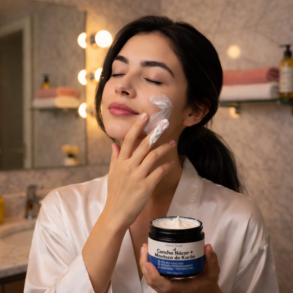 CREMA FACIAL CONCHA NACAR+KARITE 