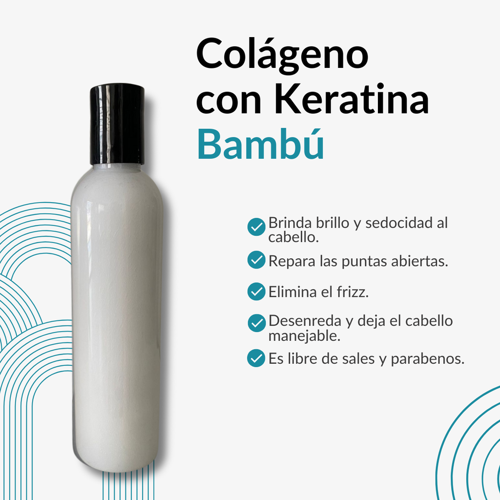 KERATINA CON COLAGENO BAMBÚ 250 G (SIN ETIQUETA)
