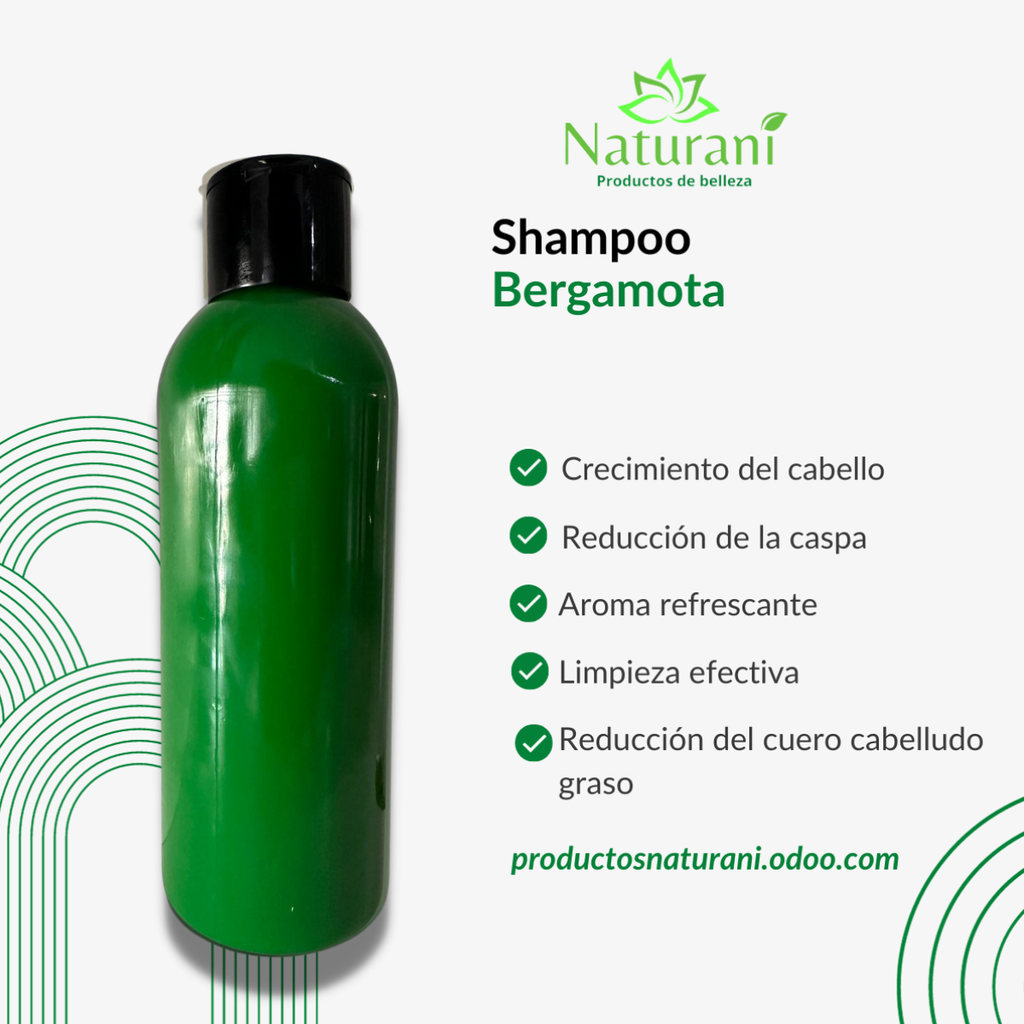 SHAMPOO DE BERGAMOTA 500 ML (SIN ETIQUETA)