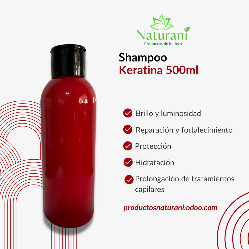 SHAMPOO DE KERATINA 500 ML (SIN ETIQUETA)
