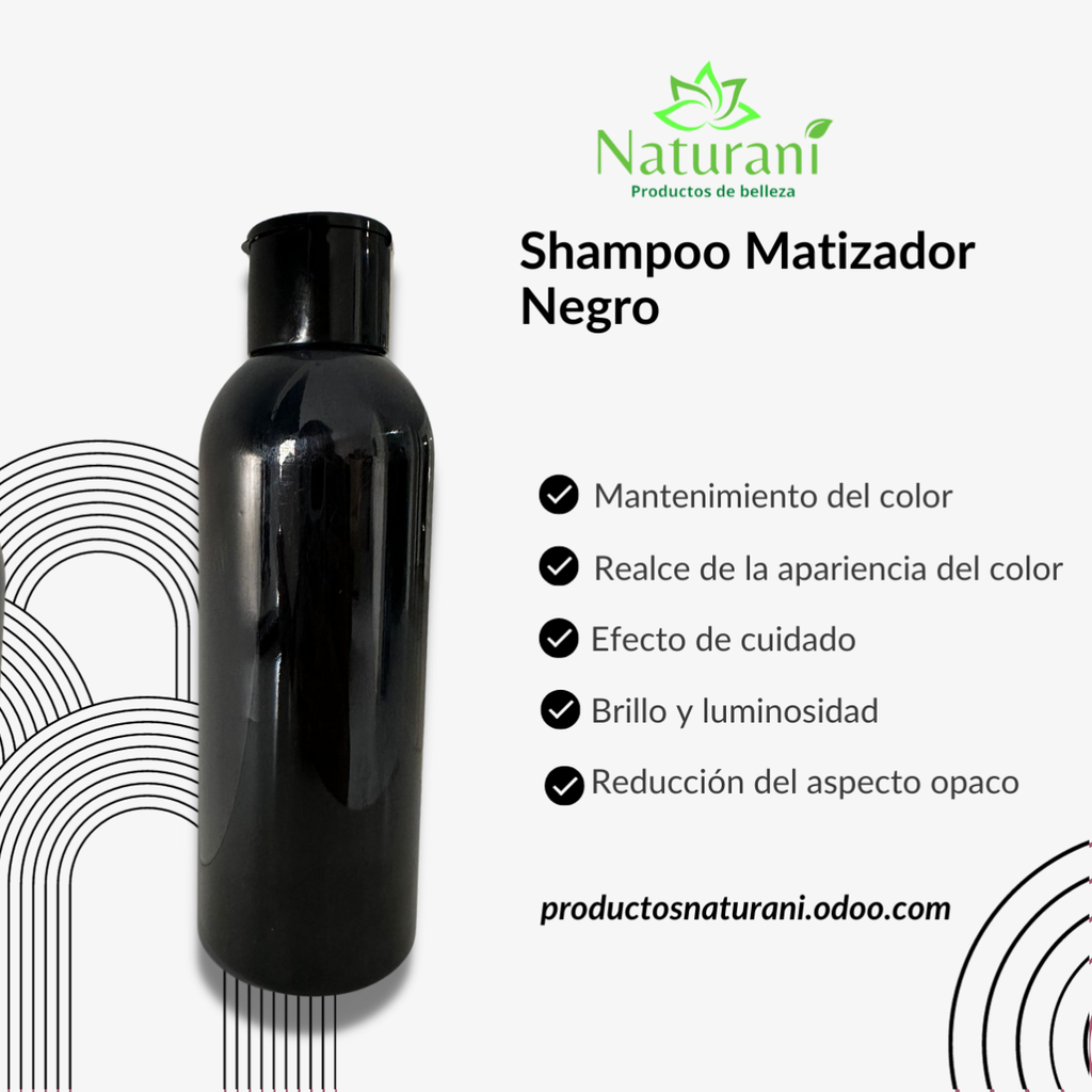 SHAMPOO MATIZADOR NEGRO 500 ML (SIN ETIQUETA)