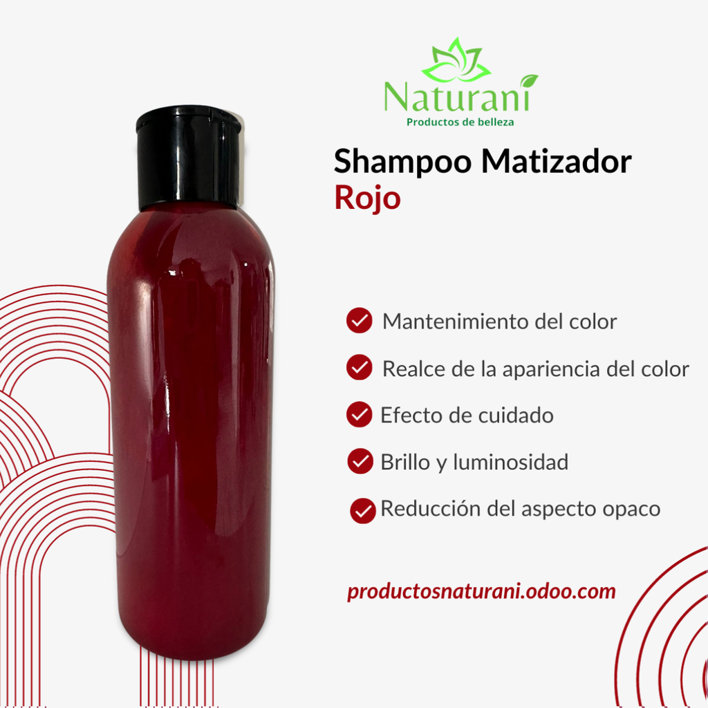 SHAMPOO MATIZADOR ROJO 500 ML (SIN ETIQUETA)