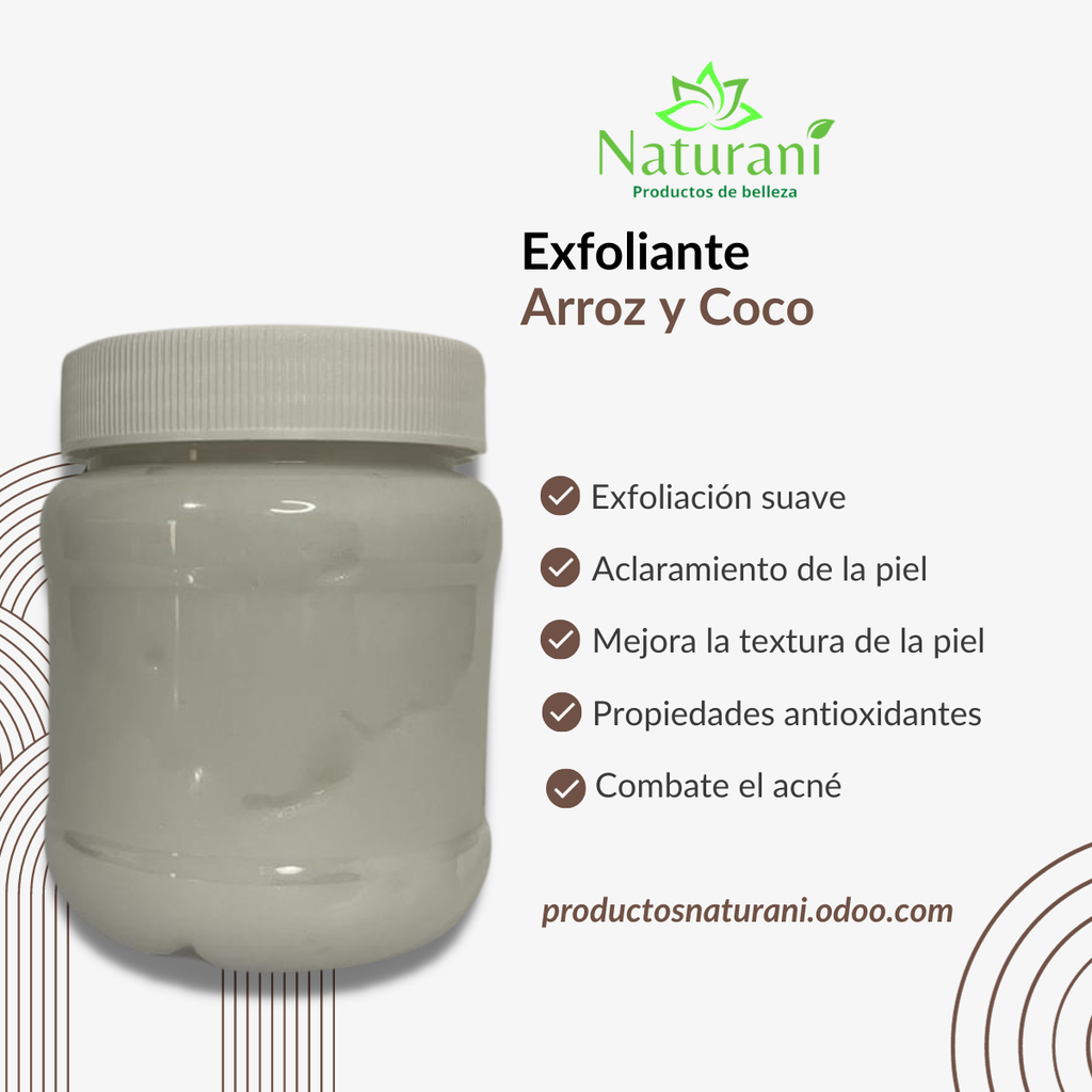 EXFOLIANTE DE ARROZ Y COCO 250 G (SIN ETIQUETA)