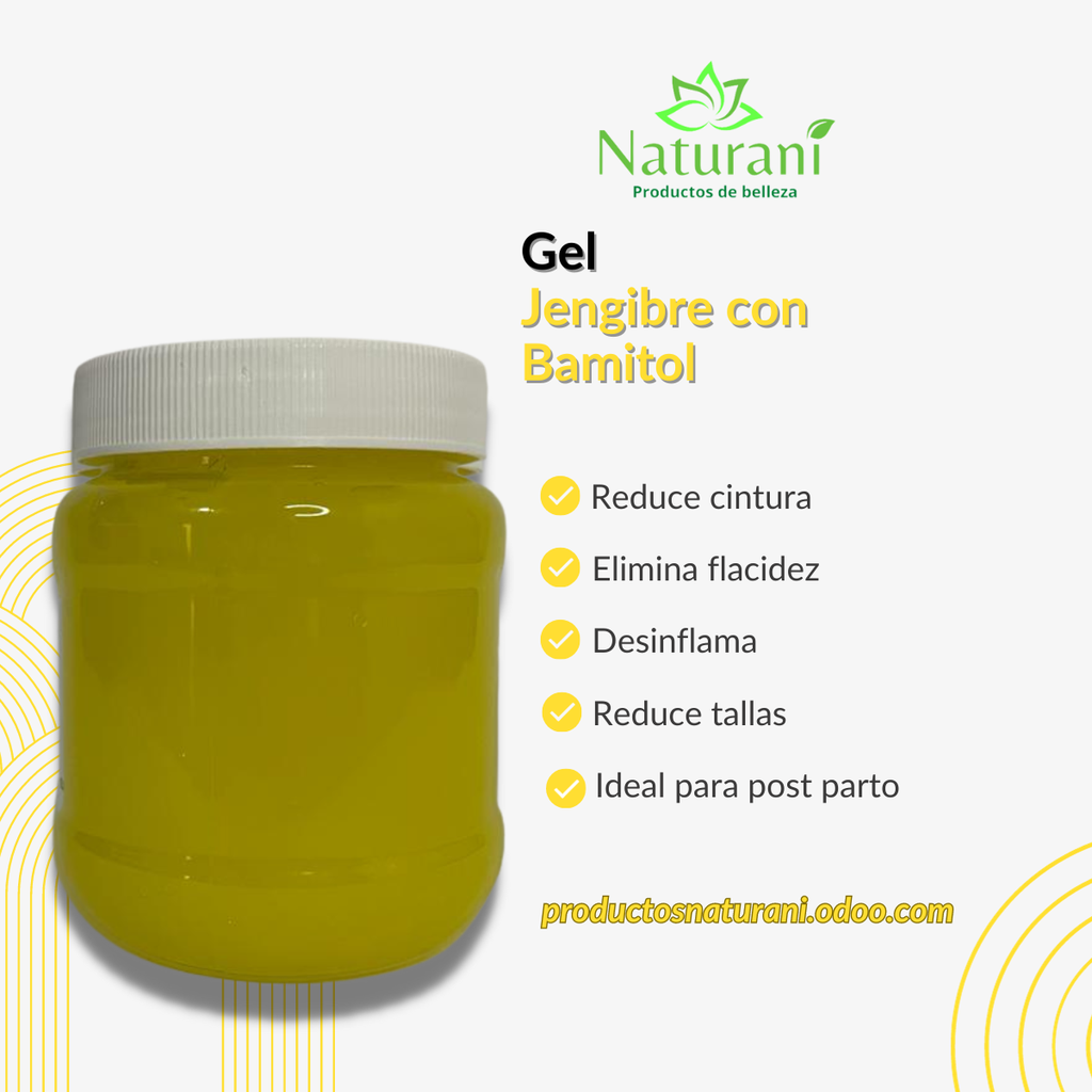 GEL DE JENGIBRE CON BAMITOL 250 G (SIN ETIQUETA)
