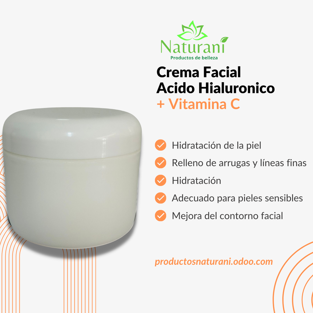 CREMA ACIDO HIALURONICO CON VITAMINA C 120 G (SIN ETIQUETA)