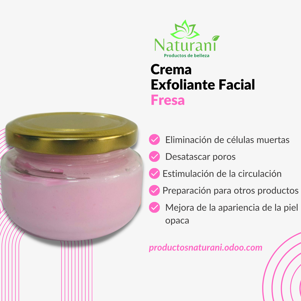 CREMA EXFOLIANTE DE FRESA 120 G (SIN ETIQUETA)