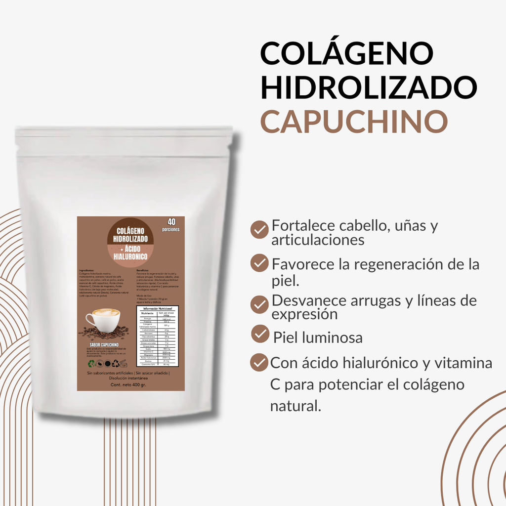 COLAGENO HIDROLIZADO DE CAPUCHINO 400 G (SIN ETIQUETA)