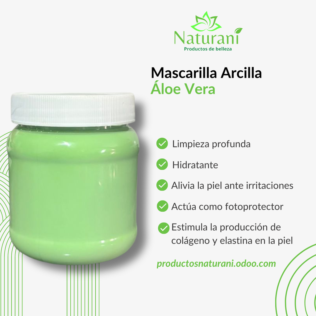 MASCARILLA ARCILLA ÁLOE VERA 250GRS (SIN ETIQUETA)