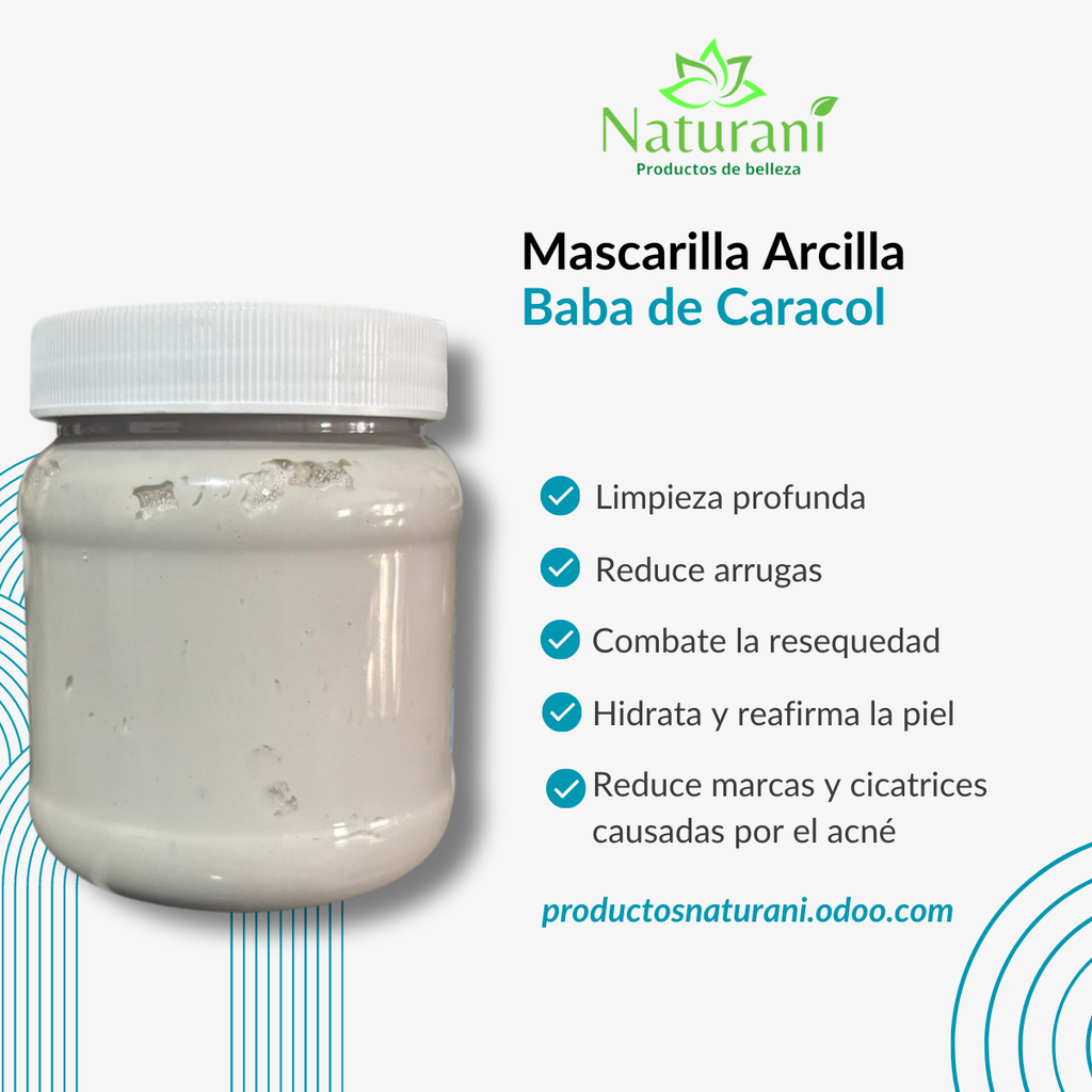 MASCARILLA ARCILLA BABA DE CARACOL 250GRS (SIN ETIQUETA)