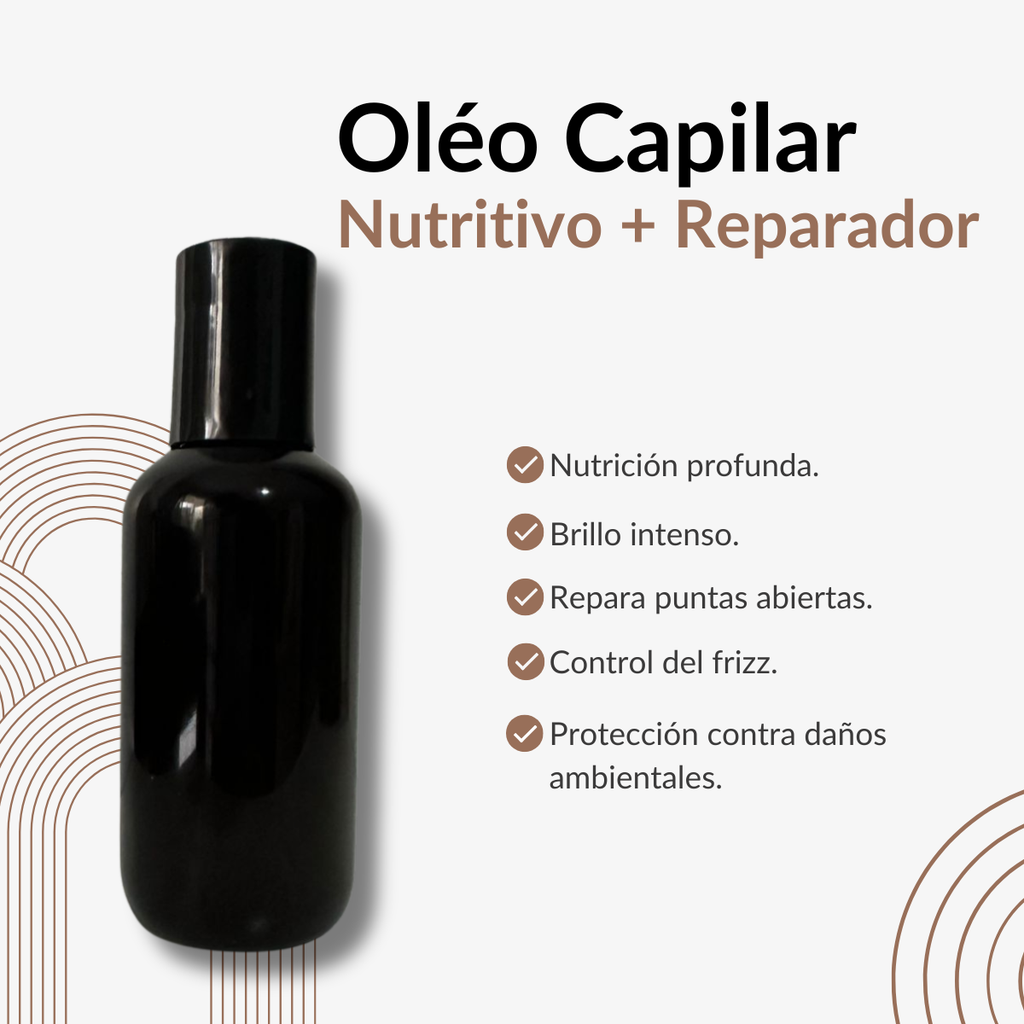 ÓLEO CAPILAR NUTRITIVO + REPARADOR (SIN ETIQUETA)