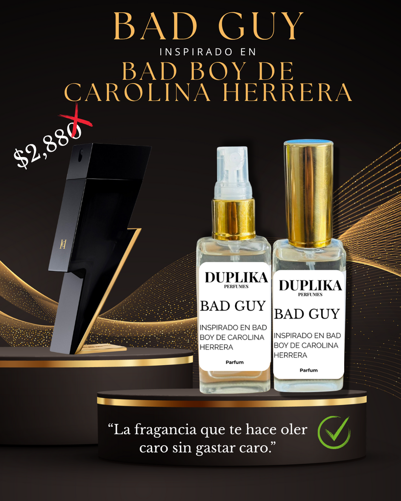 BAD GUY INSP. BAD BOY DE CAROLINA HERRERA (CON NUESTRAS ETIQUETAS, 30 ML)