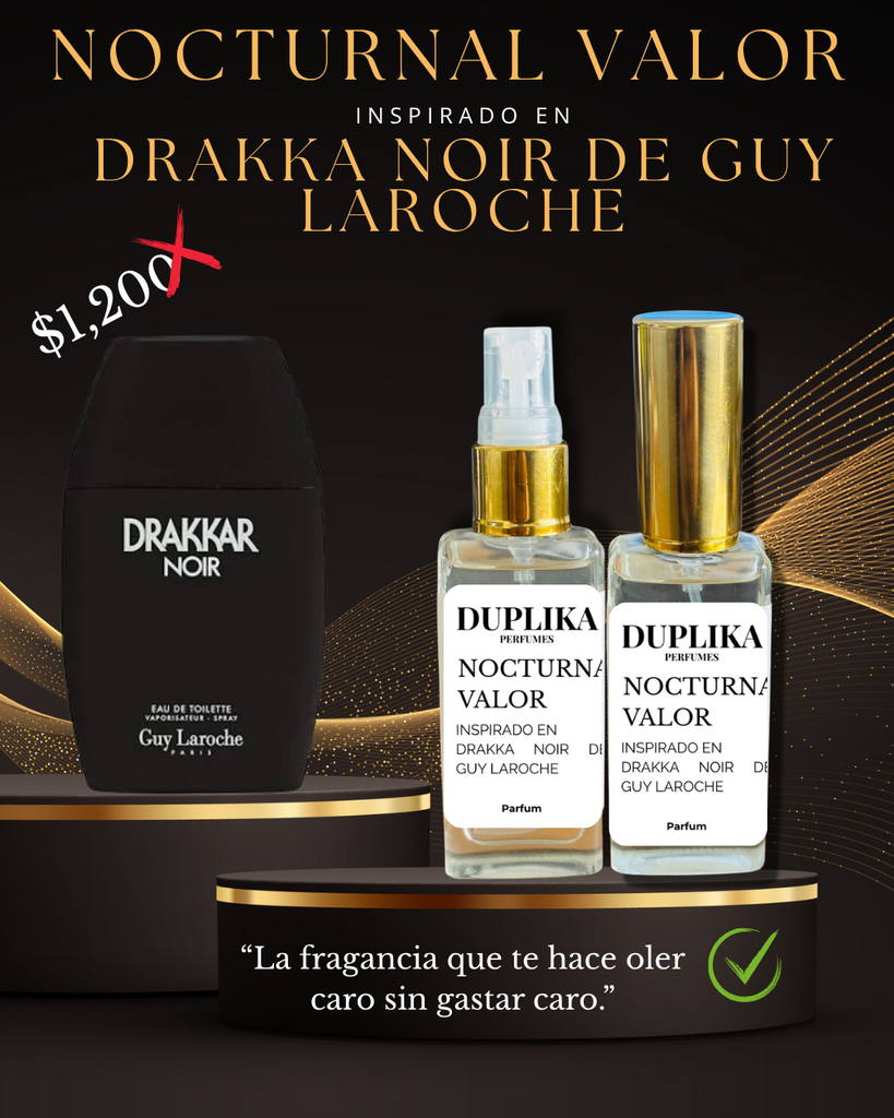 DRAKKAN INSP. DRAKKAR NOIR DE GUY LAROCHE (CON NUESTRAS ETIQUETAS, 30 ML)