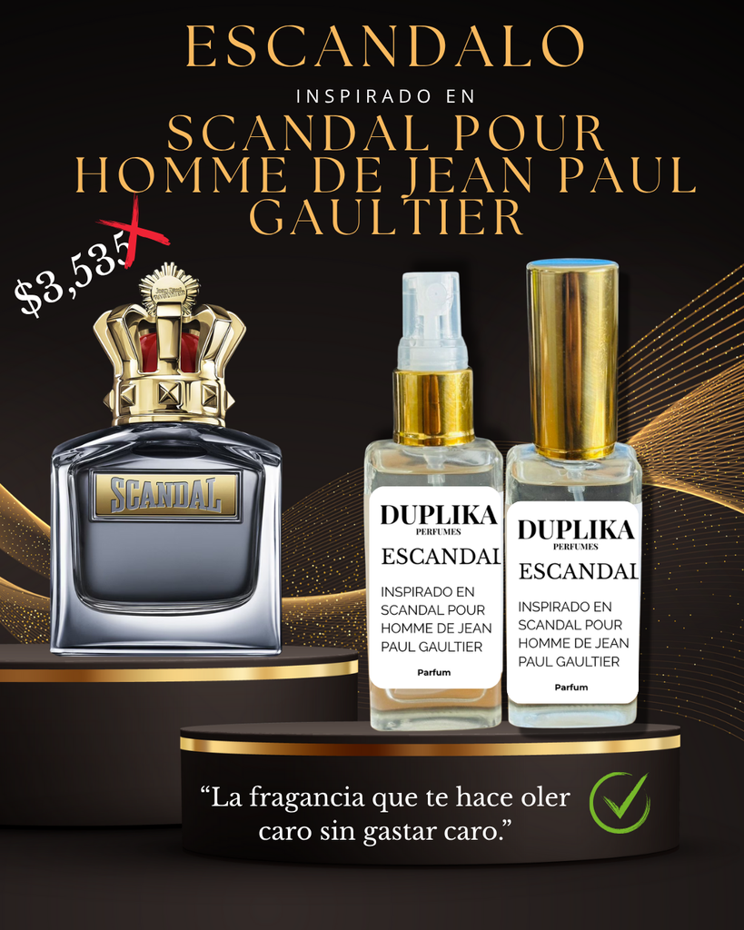 ESCANDALO INSP. SCANDAL POUR HOMME DE JEAN PAUL GAULTIER (CON NUESTRAS ETIQUETAS, 30 ML)