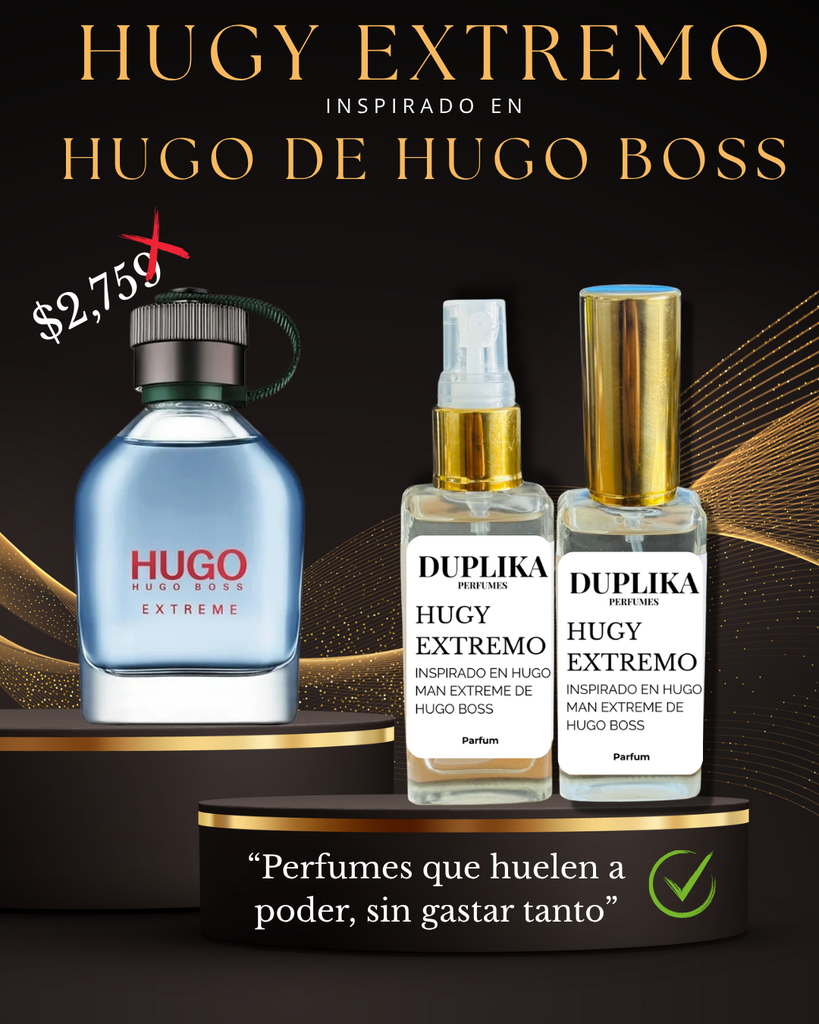 HUGY EXTREMO INSP. HU7GO MAN EXTREME DE HUGO BOSS (CON NUESTRAS ETIQUETAS, 30 ML)