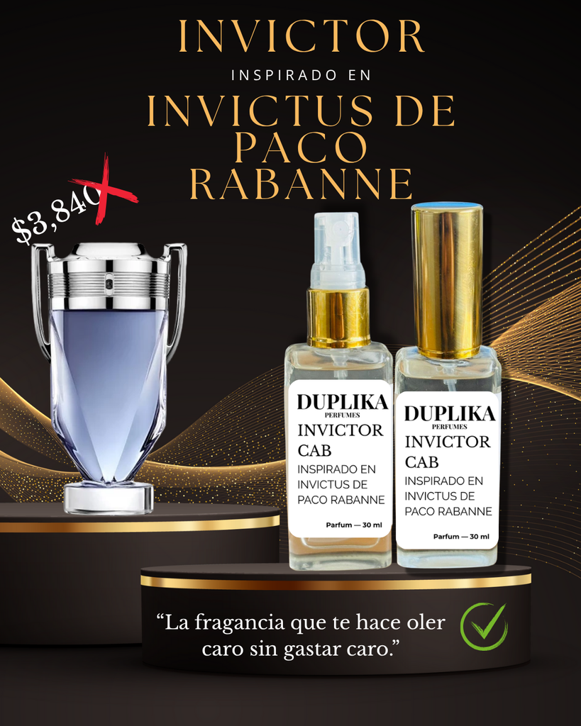 INVICTOR INSP. INVICTUS DE PACO RABANNE (CON NUESTRAS ETIQUETAS, 30 ML)