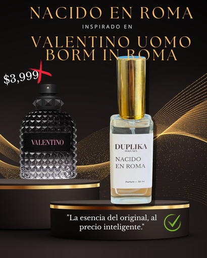 NACIDO EN ROMA INSP. VALENTINO UOMO BORM IN ROMA DE VALENTINO (CON NUESTRAS ETIQUETAS, 30 ML)