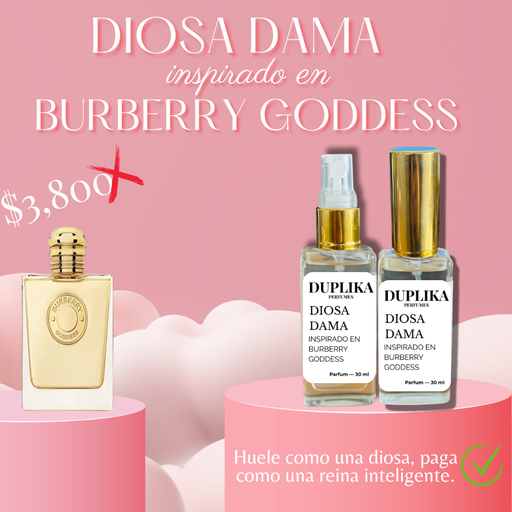 DIOSA DAMA INSP. BURBERRY GODDES (CON NUESTRAS ETIQUETAS, 30 ML)