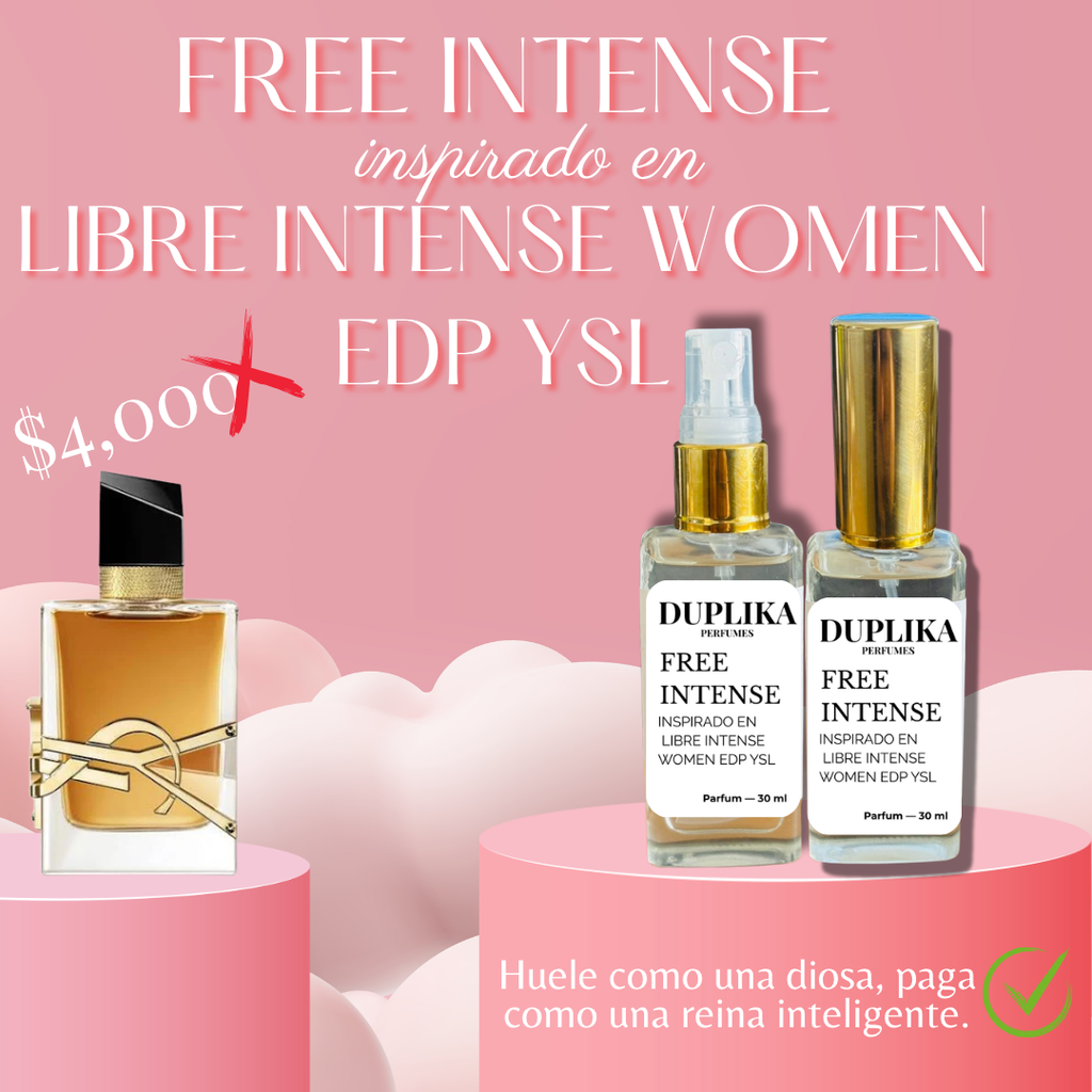 FREE INTENSE INSP. LIBRE INTENSE WOMEN EDP DE YSL (CON NUESTRAS ETIQUETAS, 30 ML)