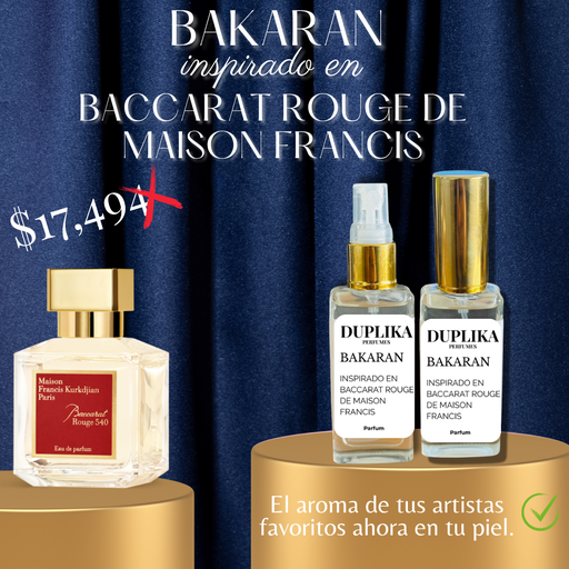 BAKARAN 540 INSP BACCARAT ROUGE 540 (CON NUESTRAS ETIQUETAS, 30 ML)