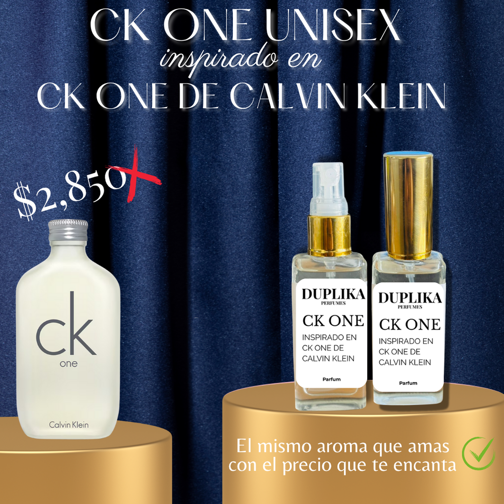 CK ONE UNISEX INSP. CK ONE DE CALVIN KLEIN (CON NUESTRAS ETIQUETAS, 30 ML)
