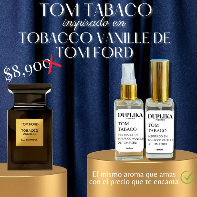 TOM TABACO INSP. TOBACCO VANILLE DE TOM FORD (CON NUESTRAS ETIQUETAS, 30 ML)